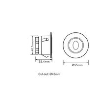 3w LED Step Light White Tri Color