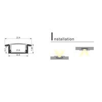 Channel 3m Recessed 17x8