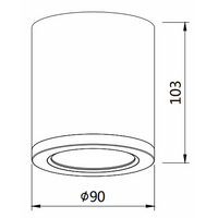 LED Surface Mounted Light White 4K