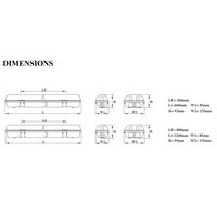 LED WP 118w 0.6m Fluro No Tube