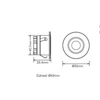 3w LED Step Light White Tri Color