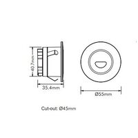 3w LED Step Light White Tri Color