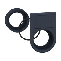 Harmony XB5, Flush mounting kit, Ø30 for selector switches and illuminated push-buttons Ø22, plastic, 2-line legend