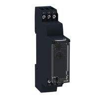 Harmony Timer Relays, Modular timing relay, 8 A, 1 CO, 1 s..100 h, on delay, 24 V DC / 24...240 V AC/DC