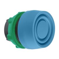 Harmony XB5, Head for non illuminated push-button, blue flush pushbutton Ø22 mm spring return unmarked