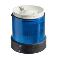 Harmony XVB, Indicator bank, illuminated unit, plastic, blue, 70mm, flashing, integral LED, 24V AC/DC