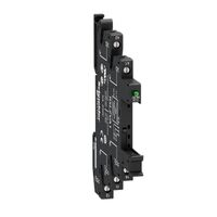 Harmony Electromechanical Relays, Socket equipped with LED and protection circuit, for RSL1 relays, screw connector, 12...24V AC DC