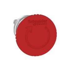Harmony XB4, Emergency stop head, switching off, metal, red mushroom 40mm, 22mm, trigger latching turn to release