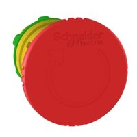 Harmony XB5, Emergency stop head, switching off, plastic, red mushroom 40mm, 22mm, trigger and latching turn to release