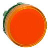 Harmony XB5, Head for Pilot light, plastic, orange, 22mm, universal LED, plain lens