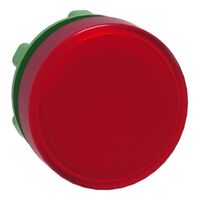 Harmony XB5, Head for Pilot light, plastic, red, 22mm, universal LED, plain lens