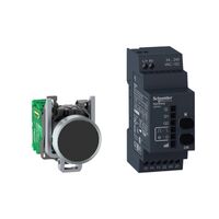 Harmony XB5R, Wireless push-button and configurable receiver with 10 colored caps, metal, Ø22, 24...240 V AC/DC