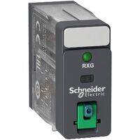 Harmony Electromechanical Relays, Interface plug in relay, 5A, 2CO, with LED, lockable test button, 24V DC