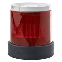 Harmony XVB, Indicator bank, illuminated unit, plastic, red, 70mm, steady, bulb or LED not included, 250V