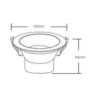 10w SMD LED Downlight White