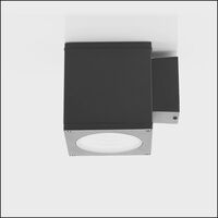 Porter 15w LED Black Large Fixed Wall Light