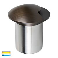 Viale Antique Brass TRI Colour LED Single Driveway Light