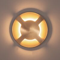 Viale Brass TRI Colour LED Four Way Driveway Light