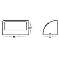 Ridge Graphite LED Step Light