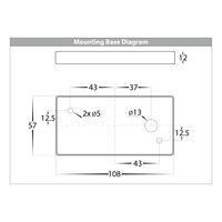 Ridge Graphite LED Step Light