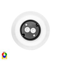 Halo Black RGBW LED Wall Light