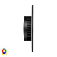 Halo Black RGBW LED Wall Light