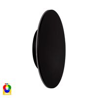 Halo Black RGBW LED Wall Light