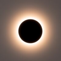 Halo Black TRI Colour LED Wall Light