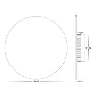 Halo Black TRI Colour LED Wall Light