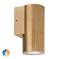 Aries Solid Brass Fixed Down LED Wall Light