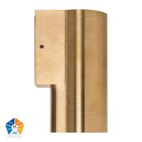 Aries Solid Brass Fixed Down LED Wall Light