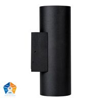 Aries Aluminium Black Up & Down LED Wall Light