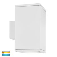 Porter Square White Up & Down LED Wall Light