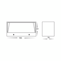 Nikki White Up & Down LED Wall Light