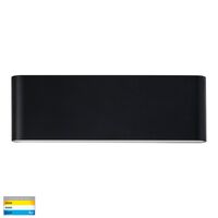 Lisse Black Fixed Down LED Wall Light