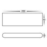 Lisse White Fixed Down LED Wall Light