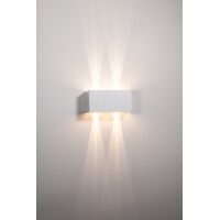 Versa White Square Up & Down Wall Light