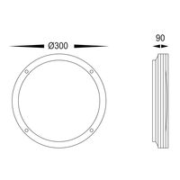 Stor Black LED Bunker Light