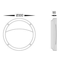 Stor Black LED Bunker Light with Eyelid