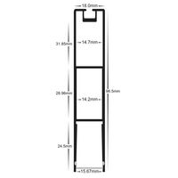 Suspended White Aluminium Profile