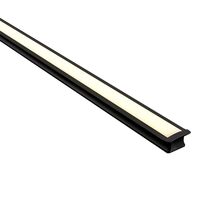 Deep Black Square Winged Aluminium Profile