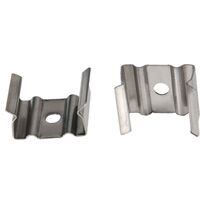 White Shallow Square Winged Aluminium Profile