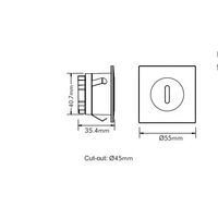 3w LED Step Light White Tri Color