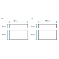 Modus 10W LED Tricolour Wall Exterior Medium White