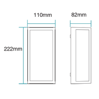 Ashton 10W LED Tricolour Exterior White