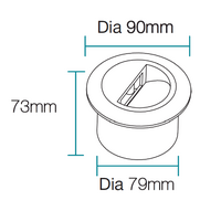 Circa 3W LED Tricolour IP54 Recessed Step Light White