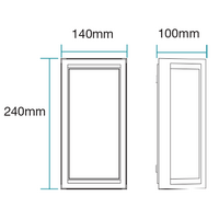 Crew 12W LED Tricolour Wall Exterior White