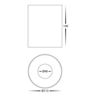 Nella Black 18w Surface Mounted LED Downlight