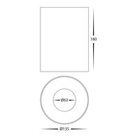 Nella Black 24w Surface Mounted LED Downlight
