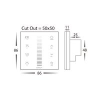 Single Colour LED Strip Touch Panel Controller